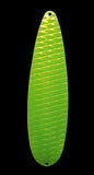 Fishing Flutter Diamond Spoon 8" 20cm Lure 4oz Jigging Tackle Grellow White Bass