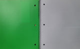 1 Subject Notebook 100 Sheets Wide Ruled Heavyweight Paper Green Like Mead FreeS1