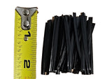 500 Twist Ties 2" In Black Pre Cut 4 Cm Length Bread Wrapper Sealer Custom Made0