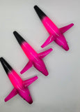 40 Lot Teaser Tuna Bird 5" in / 13 cm Saltwater Purple Black Pink Custom Color11