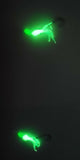HiLo 30 lb Fishing Rig 2 Hooks Bait 4" GLOW B2 Squid Teasers Fluke Sea Bass2