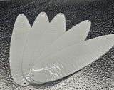 Fishing Flutter Diamond Spoon 8" 20cm Lure 4oz Jigging Tackle Grellow White Bass