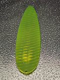 Fishing Flutter Diamond Spoon 8" 20cm Lure 4oz Jigging Tackle Grellow White Bass