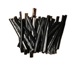 500 Twist Ties 2" In Black Pre Cut 4 Cm Length Bread Wrapper Sealer Custom Made2