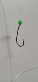 Sea Bass Fishing Hi-Lo Bottom Rig 3 Hook Glow Red Bead Tackle 3/0 Rolling Swivel