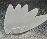 Fishing Flutter Diamond Spoon 8" 20cm Lure 4oz Jigging Tackle Grellow White Bass