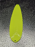 Fishing Flutter Diamond Spoon 8" 20cm Lure 4oz Jigging Tackle Grellow White Bass
