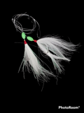 Fishing Bucktail Slide Hi-Lo 2 Teaser W/ M3 Hooks 6/0 Size Fluke Tackle