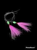 Fishing Bucktail Slide Hi-Lo 2 Teaser W/ M3 Hooks 6/0 Size Fluke Tackle