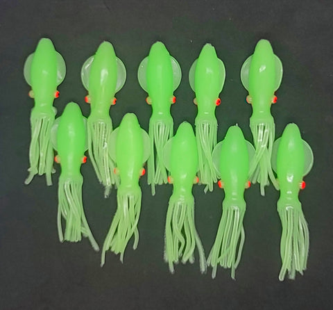 Squid Green Glow bodies B2 Style 4 inch OUT OF STOCK