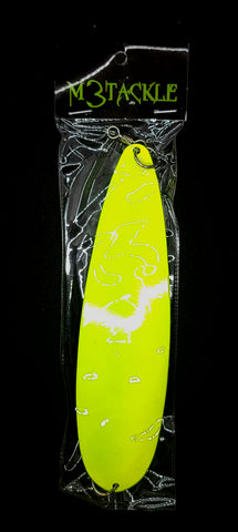 8 inch flutter spoon smooth chartreuse
