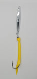 5 Pack 1 oz Ava Diamond Jig Smooth W/ 7/0 Hook Split Tube Tails Fishing Jigging Saltwater