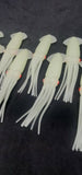 Fishing Squid Bulb Teaser Skirt 5" in / 13 cm Octopus Soft Glow Fluke Jig 10 Pc