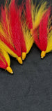 Fishing Bucktail Hair Teaser Slide Tube Fluke Bass Rig Jig 25 Pack