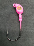Fishing Teaser Flies Tackle Saltwater 3/8  6/0 Mustad Hook Silicone Skirt 4 Pack - M3Tackle 
