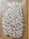 750 Beads Clear Acrylic FACETED ROUND Spacer Bead 8 mm Jewelry or Fishing