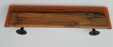 Epoxy Resin Double Corner Shelf and Matching Shelf Bronze Amber Color Gas Pipe