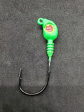 Fishing Teaser Flies Tackle Saltwater 3/8  6/0 Mustad Hook Silicone Skirt 4 Pack - M3Tackle 