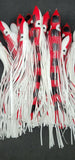 Squid Skirt 12in Fishing Lure 4 PACK Hoochies Bait Saltwater Soft Lure FREE SHIP