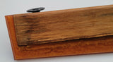 Epoxy Resin Double Corner Shelf and Matching Shelf Bronze Amber Color Gas Pipe