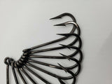 MUSTAD 3407SSD-BN 2X STRONG 9/0 O'SHAUGHNESSY FORGED HOOK 10 PACK