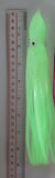 Hoochie Squid Fishing Tackle White 9in/23cm Trolling Terminal Tackle Tuna Marlin