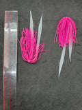 40 Silicone Fishing Skirt 4"in/10 cm Glow Tails Fishing Lure Teaser Micro Tackle