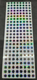 2d Flat Eyes Stick On Fishing Lure Silver Reflective 10k Lot Tackle 10mm