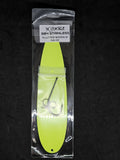 9" Flutter Spoon 4.5 oz 4 Pack Mixed Stripped Bass 2 Chartreuse and 2 Glow