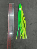 Hoochie Squid Fishing Tackle White 7.5" 19cm Trolling Terminal Tackle TunaMarlin