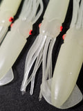 Fishing Lure B2 Squid Soft Body 3" in /8cm Hi-lo Octopus Glow Fluke Jig 10 Pack