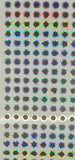 8mm Silver Reflective 2D Flat Stick-On Fishing Lure Eyes Tackle Craft 260 Pieces