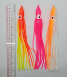 9" Inch Fishing Squid Hoochie Skirts 5 pack pick a color at checkout Tackle