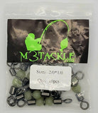 3-Way Beaded Rolling T Swivel Fishing Tackle 125lb