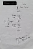 Hi Lo 50 lb Mono Bottom Fishing Line Rig Double Dropper Loop Cod Haddock Fluke