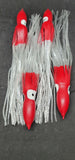 Squid Skirt 12in Fishing Lure 4 PACK Hoochies Bait Saltwater Soft Lure FREE SHIP