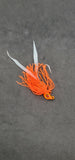 Fishing Teaser Flies Tackle Saltwater 3/8  6/0 Mustad Hook Silicone Skirt 4 Pack - M3Tackle 
