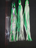 4 pcs Squid 12" in Skirt Fishing Lure Hoochie Bait Saltwater Soft Lure FREE SHIP