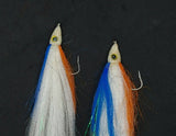 2 Fishing Teasers 5/0 Hooks Flies Fluke Flounder Striper Sea Bass Bait Rig Lure