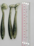 5 Fishing Tackle Shad Swimbait Paddle Tail 5 inch Ribbed Soft Plastic Bait