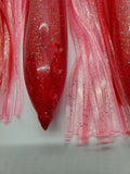 5 Pack Fishing Bulb Squids Skirt Lures Hoochie Offshore Trolling Lure Saltwater