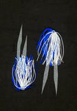 Silicone Fishing Skirt 4"in/10 cm Glow Tails Fishing Lure Teaser Micro Tackle DY