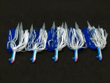 3 Tsunami Stlye Glass Minnow Silicone Skirt Teaser Lure Jig Bottom Fishing Glow
