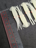 Fishing Lure B2 Squid Soft Body 3" in /8cm Hi-lo Octopus Glow Fluke Jig 10 Pack