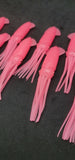 Fishing Squid Bulb Teaser Skirt 5" in / 13 cm Octopus Soft Glow Fluke Jig 10 Pc