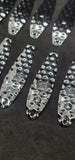 3" Fishing Spoon Hex Pattern