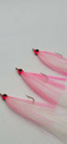 3 Fishing Teasers 5/0 Hooks Flies Fluke Flounder Striper Sea Bass Bait Rig Lure