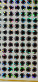 5mm Silver Reflective 2D Flat Stick-On Fishing Lure Eyes Tackle Craft 250 Pieces