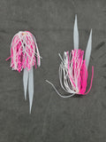 Hi-Lo Bottom Fishing Rig Double Silicone Skirt Teaser Glow Bead Hook Fluke Bass