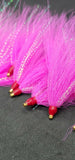 Fishing Bucktail Hair Teaser Slide Tube Fluke Bass Rig Jig 25 Pack